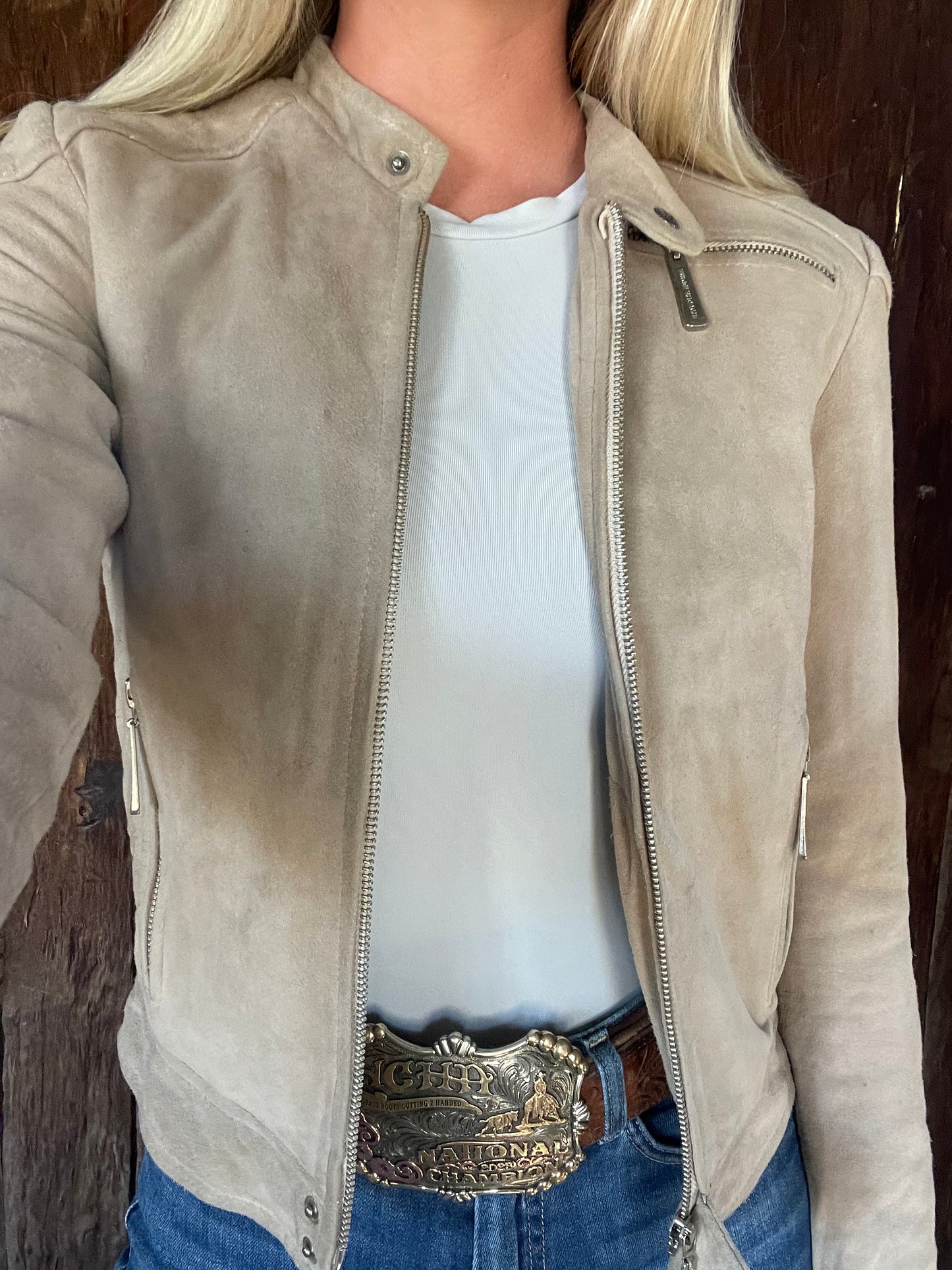 Suede jacket (XS)