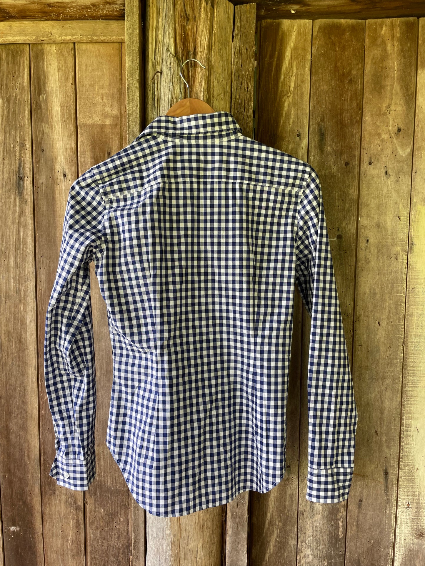 Blue gingham Ralph Lauren shirt (6)