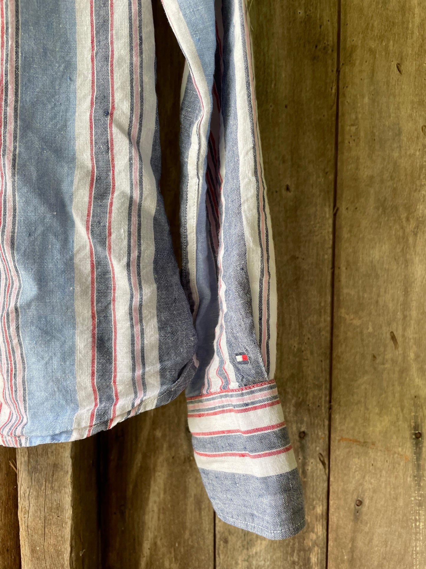 Striped Tommy Hilfiger linen shirt (6)