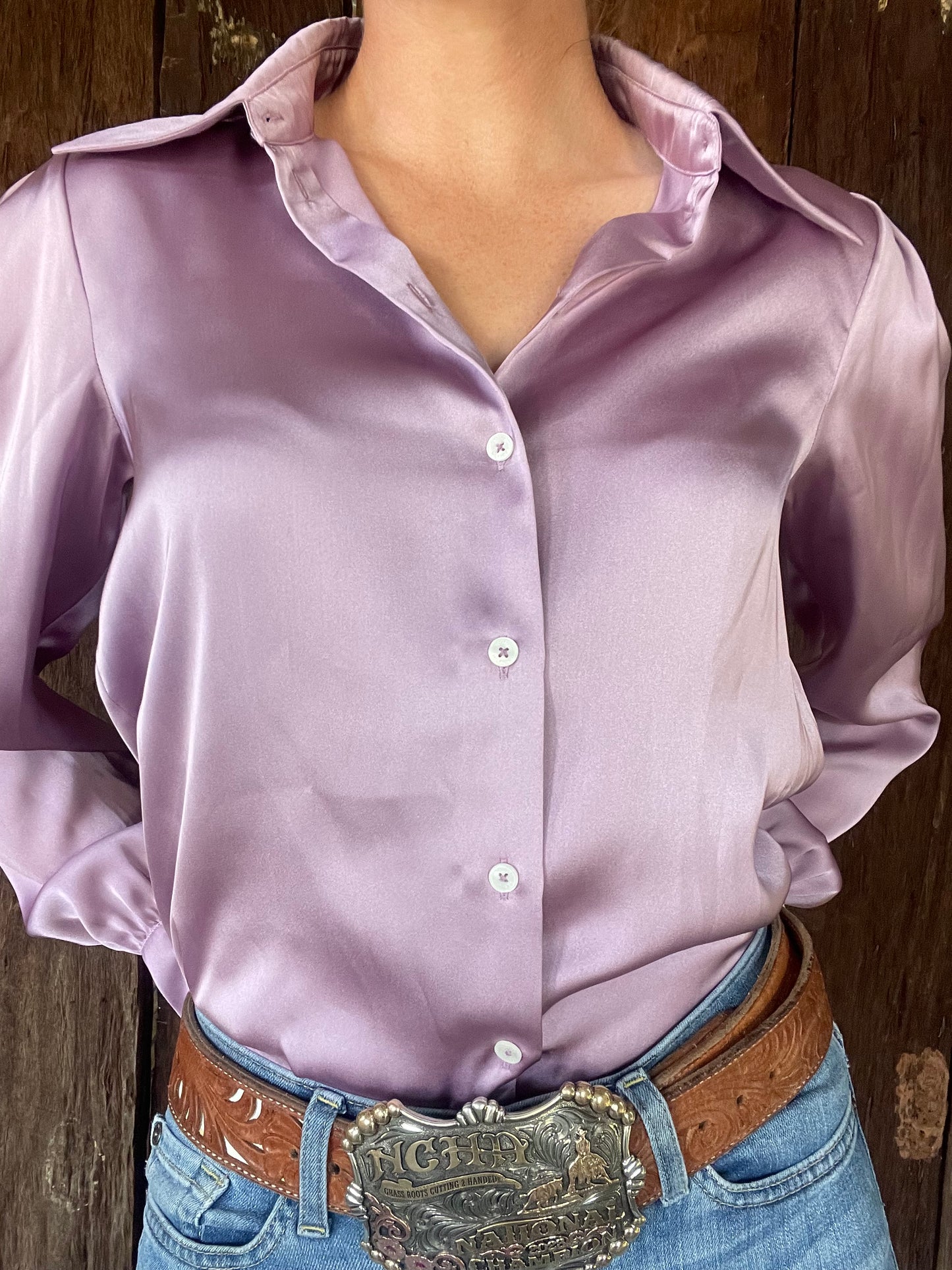 Tommy Hilfiger satin shirt (XS/S)