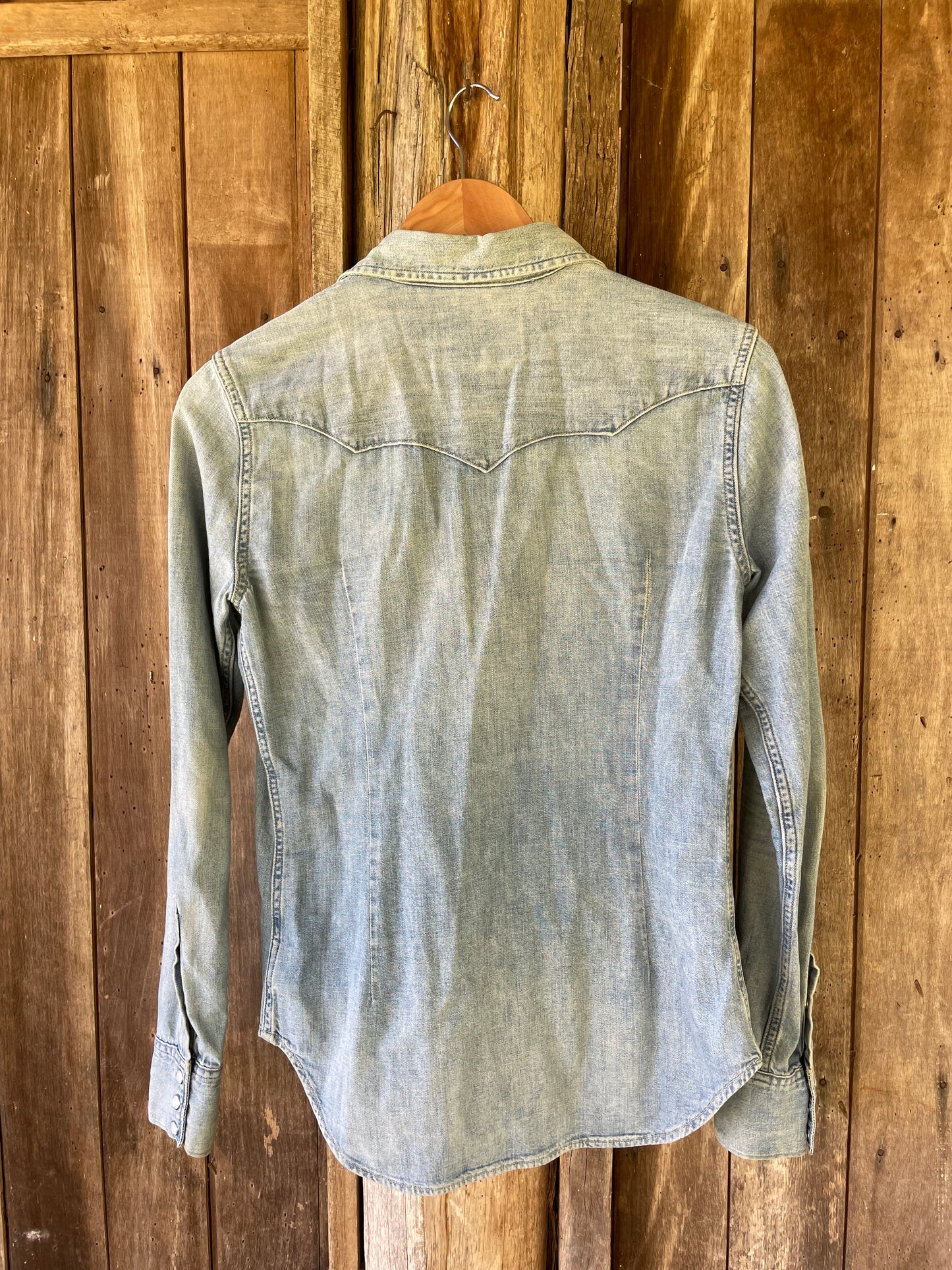 Ralph Lauren denim pearl snap (XS)