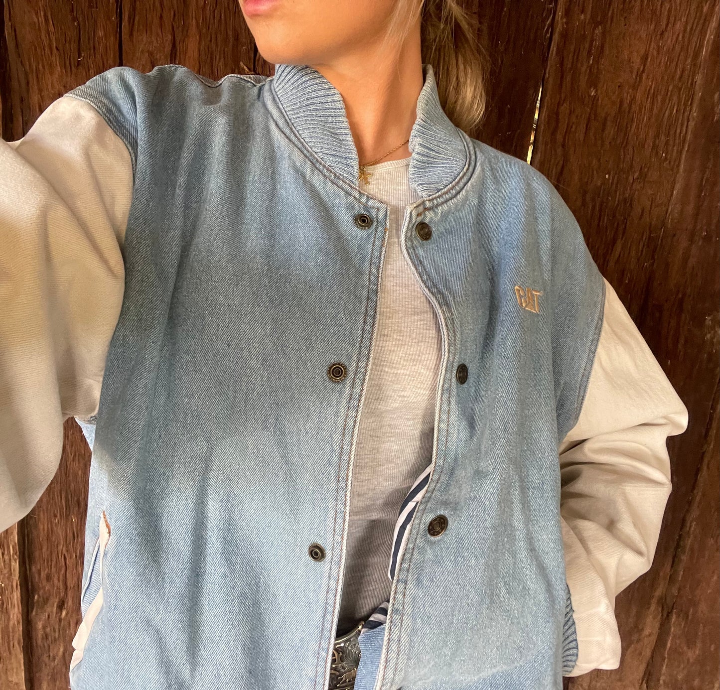 Denim bomber jacket (M/L)