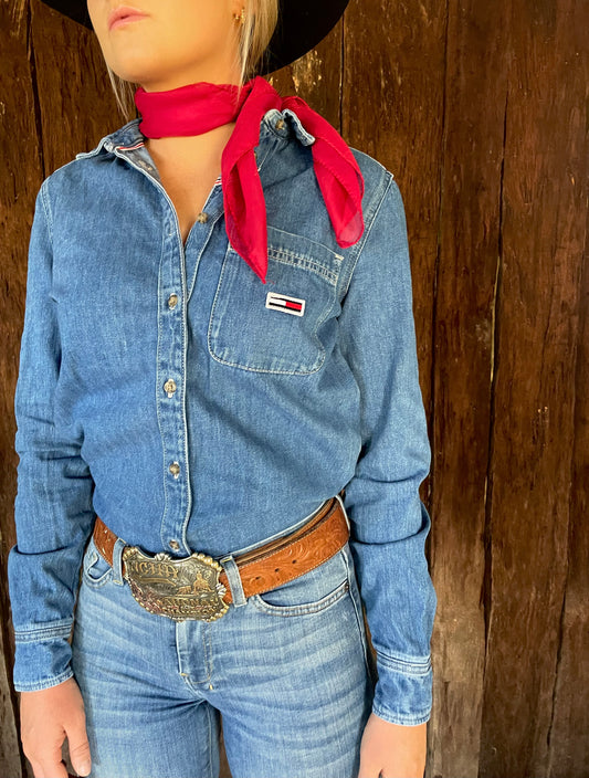 Denim Tommy Hilfiger shirt (S)