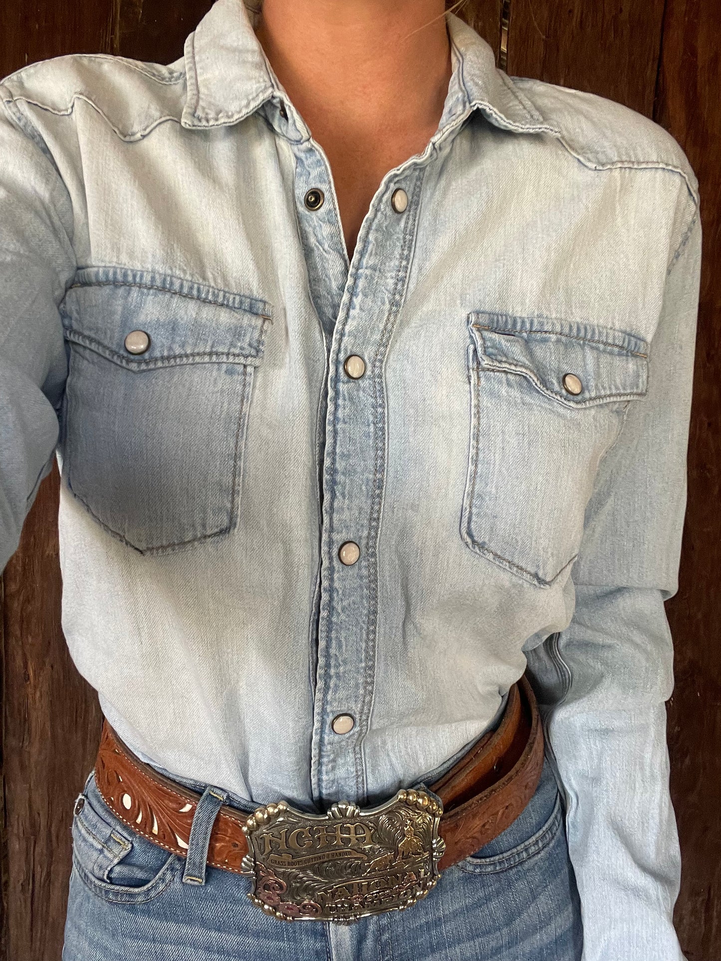 Denim Tommy Hilfiger shirt (S)