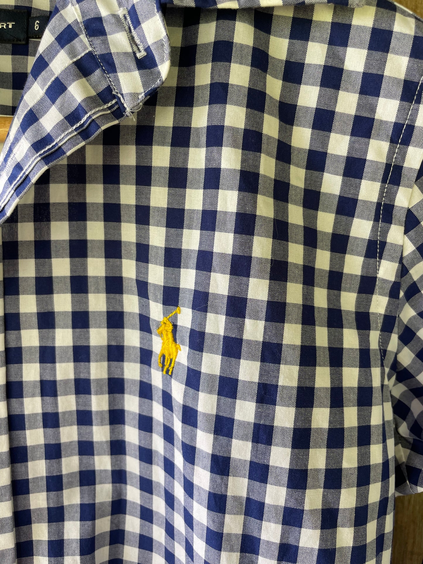 Blue gingham Ralph Lauren shirt (6)