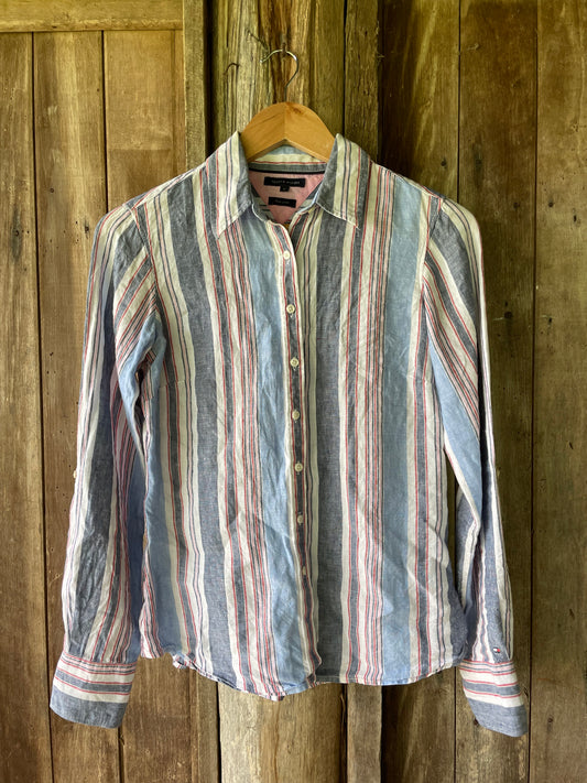 Striped Tommy Hilfiger linen shirt (6)